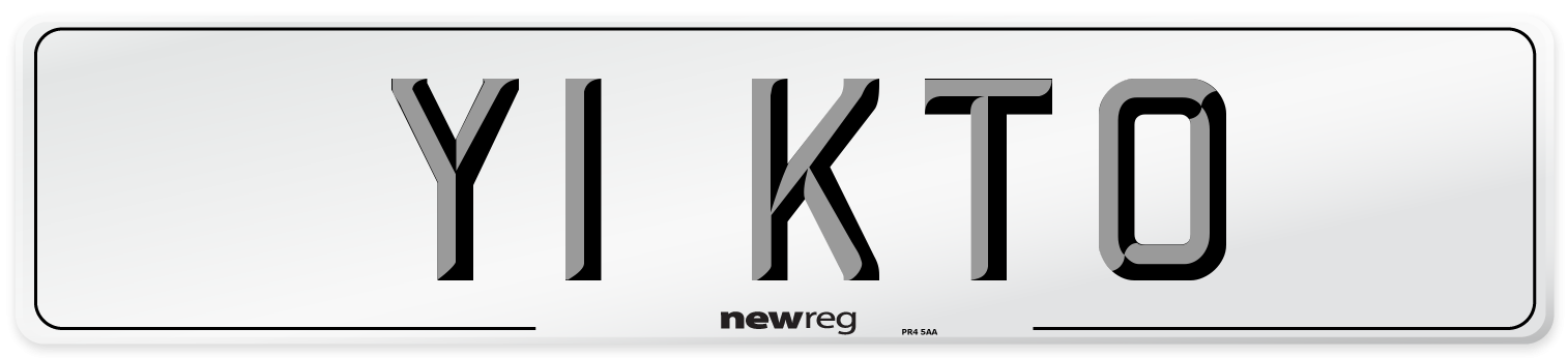 Y1 KTO Number Plate from New Reg